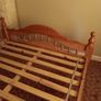 Pine bed frame 4ft 6inch in very good condition, can unassembled to transport Image 5