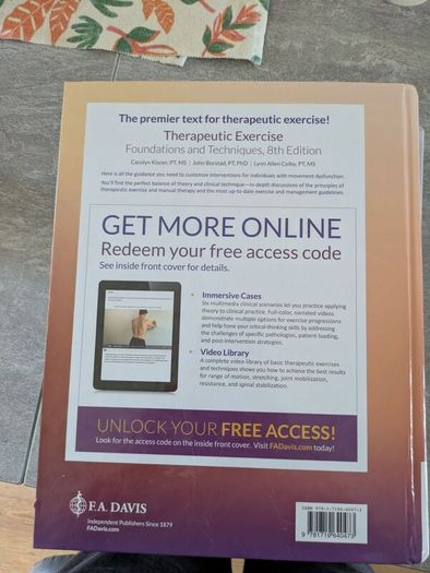 Therapeutic Exercise: Foundations and Techniques (8th Edition) by Kisner & Colby