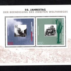 1995 Germany (Deutsche Bundespost) The 50th Anniversary of the End of World War II Commemorative Stamp Miniature Sheet Mint Never Hinged (MNH)