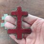 Two Vintage Masonic Knights Templar Badges Image 2