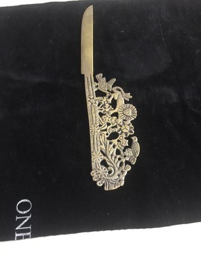 Ornate brass letter opener