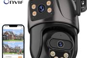 4K 8MP PTZ WIFI Camera Dual Lens Dual Screen IP Camera Outdoor 4MP HD Auto Tracking Security Protection CCTV Surveillance iCSee