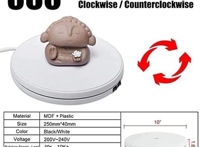 Photo Rotating Product Turntable With Led Light!