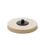 Glass Polish 11102 - Quick-Lock Felt Buffing Pad / 3" (75 mm) - 3 pk Felt Pads Image 2