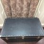 Vintage Large Black Steamer Travel Trunk Image 5