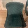 Ottawa green velvet bench and 2 matching chairs Image 3