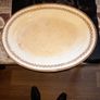 Large Antique Wedgewood Platter, Porcelain Oval Serving Platter Plate Cobalt Blue And Gold Image 5