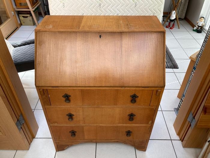 3 Drawer Veneer Writing Bureau