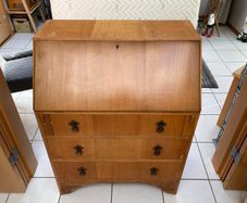 3 Drawer (Alhstrom, Finland) Veneer Writing Bureau