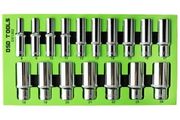 17pc 3/8-inch Dr 12pt Deep Sockets