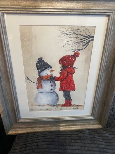 Christmas snow scene