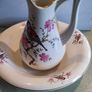 Vintage Large Ceramic Pitcher and Basin set Image 2
