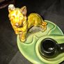 Beautiful Old Wade Ceramic Pipe Stand with a German Shepherd dog figurine Pipe Included, Postage Available Image 2