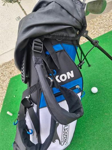 junior golf bag and irons