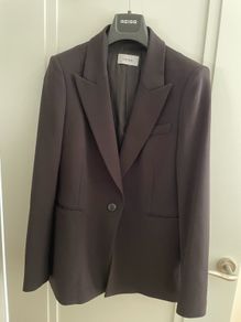 Reiss Black Tailored Single breasted blazer