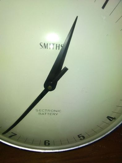 Vintage smiths industrial design wall clock .