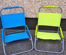 Foldable Beach Chairs ( 2  for 3euro )