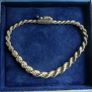 Vintage Sterling Silver 925 Rope Link Bracelet length 8" - 15,9g Image 2