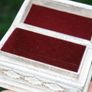 Wooden Carved Box | White Washed 4,6" x 3" H-2,2" Image 3