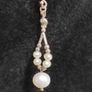 Sterling silver natural pearls earrings Image 4