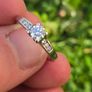 18ct White Gold Diamond Engagement Ring Image 6