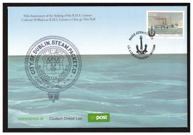 2008 Ireland 90th Anniversary of the Sinking of the RMS Leinster Commemorative Stamp An Post First Day Cover (FDC)