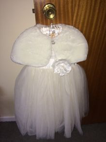 Flower girl dress Paul Costello, Bolero, shoes
