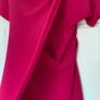 Topshop Origami Drape Neck Midi Dress - pink Image 2