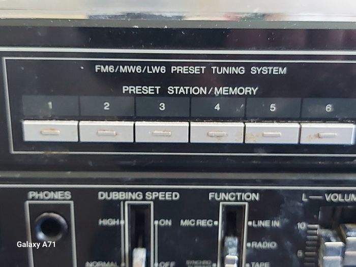 Vintage SANYO Radio and Dual Tape Deck, Model No. C36L, and 2 speakers, in excellent condition, both Tapes and Radio functioning well