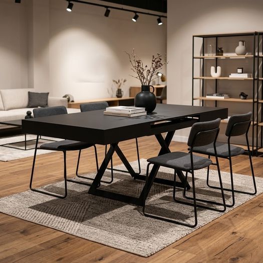 SANNA 2-in-1 Transforming Table | Height-Adjustable & Extendable Coffee to Dining Table