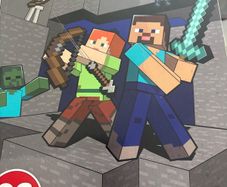 minecraft colouring book