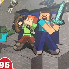 minecraft colouring book