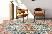 FREE EXPRESS SHIPPING Washable Rugs Living Room Non Slip Area Rugs for Bedroom Machine Washable Rug Soft Short Pile Large Living Room Rug Vintage Oriental Boho Rug Non Shedding Dense Rugs 80x150cm Orange