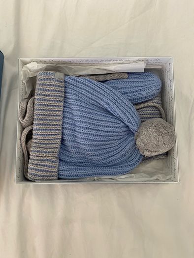 Jacadi Paris baby boy gift set(hat, scarf, gloves)