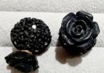 Double Stud Flower Ball and Stone Earrings