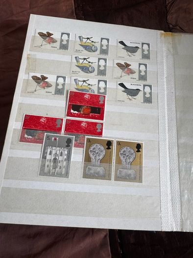 Mint UK album with stamps