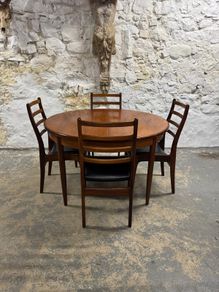 Mid Century Modern Dining Table & Chairs by Gplan - Fresco Range