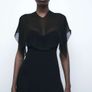 Zara Long Cape Dress Limited Edition Image 3