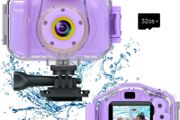 Children Kids Underwater Waterproof Digital Video Camera, Birthday for Boys Girls Age 3 4 5 6 7 8 9, Portable Toy Child Camera 2 Inch Screen with 32GB Card MULTIPLE COLOURS AVAILABLE, SEE PHOTOS (FREE POSTAGE)