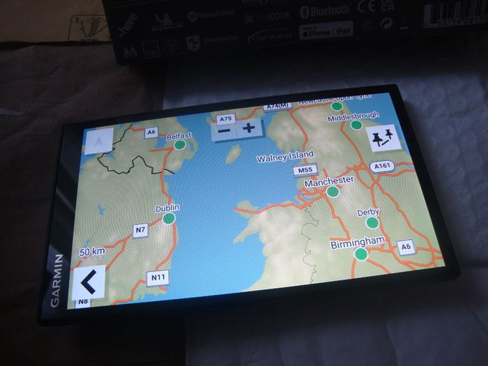 sat nav Garmin campervan 6.95, camping navigation