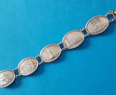 Vintage - Silver - Hallmarked - Panel Bracelet