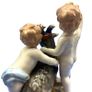 Porcelain Figurine, Putti with Goat, Meissen Style, Germany, 19th Century Image 7