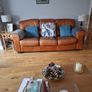 Italian Leather 3 seat Sofa Image 2