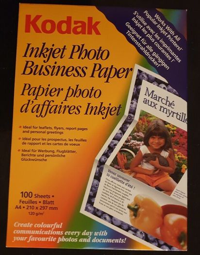 Kodak Inkjet Photo Business Paper 100 sheets A4 120 g/m2