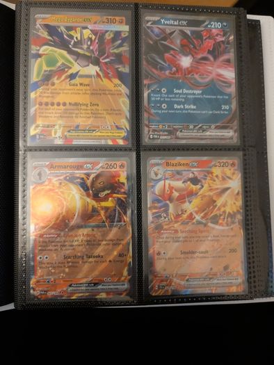 Pokemon TCG 4x ex Holo Bundle - Blaziken, Mega Zygarde, Yveltal (NM)
