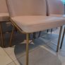 THAT'S LIVING faux leather dining chairs X 6 -- soft pink Image 3