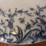 Fabulous Antique Blue and White Lidded Muffin Dish by Royal Worcester in a Beautiful Acanthus Leaf Pattern, Dated 1901, See Condition Report Image 8