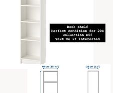 White bookshelf