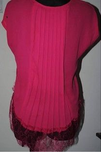 Creation L pink top with lace size UK12 EU40 Perfect condition Postage included