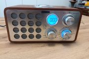 Silvercrest Retro Wooden Radio Including Alarm Clock